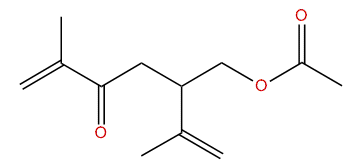 2-Isopropenyl-5-methyl-4-oxo-5-hexenyl acetate
